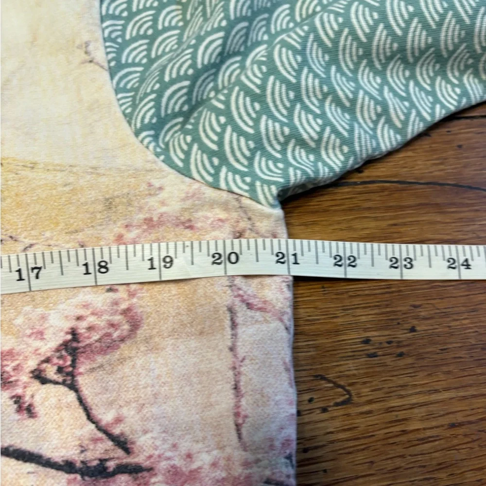 Y2K Lucky Brand  Graphic Artsy Japanese Buddha Cherry Blossom Zip Hoodie - Picture 3 of 6